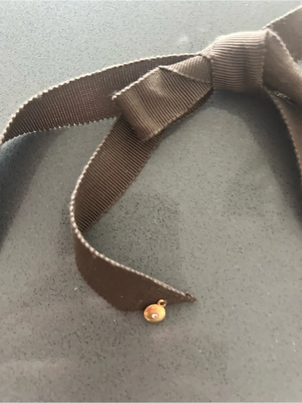 J. Crew Ribbon Tie Acrylic Chain Link Statement  Necklace